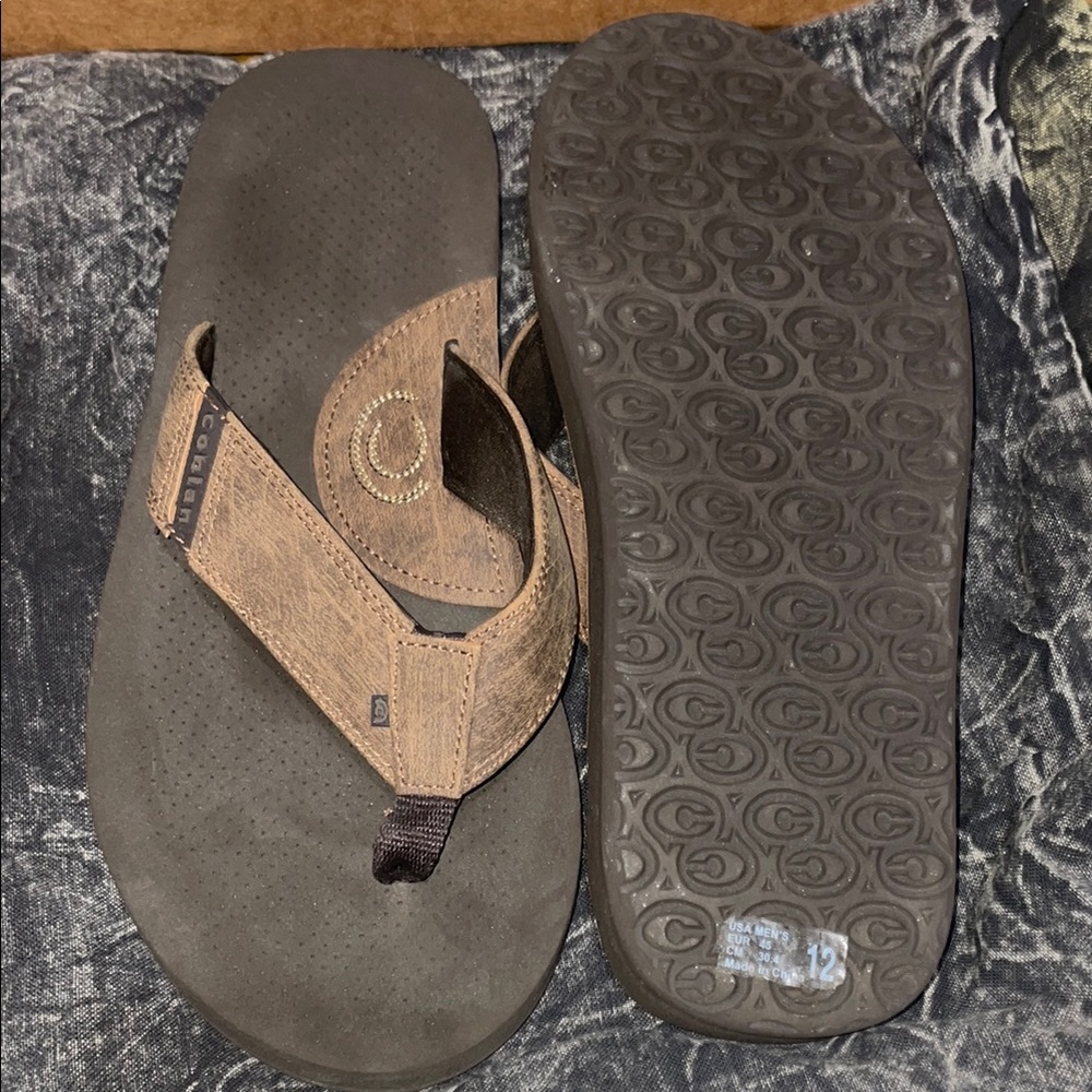 Brown Flip Flops